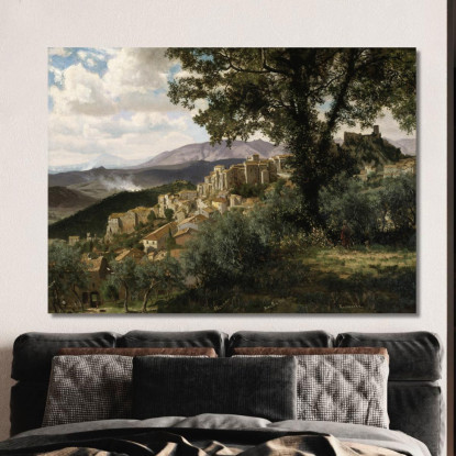Olevano Albert Bierstadt abr75 quadro stampato su tela