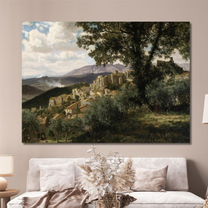 Olevano Albert Bierstadt abr75 quadro stampato su tela