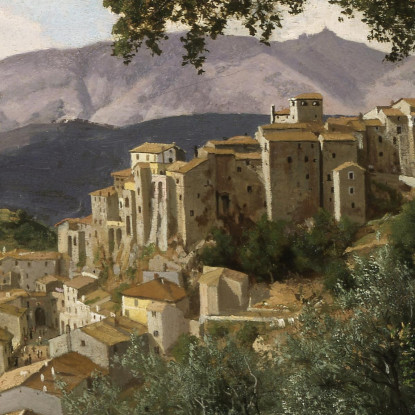 Olevano Albert Bierstadt abr75 quadro stampato su tela