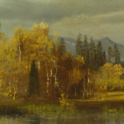 Uscita Al Lago Tahoe Albert Bierstadt abr79 quadro stampato su tela