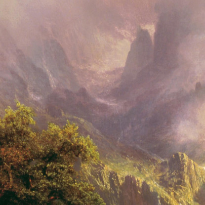 Paesaggio Della Montagna Rocciosa Albert Bierstadt abr83 quadro stampato su tela