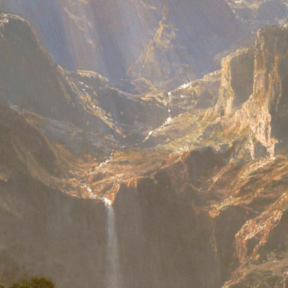 Picco Del Lander Delle Montagne Rocciose Albert Bierstadt abr84 quadro stampato su tela