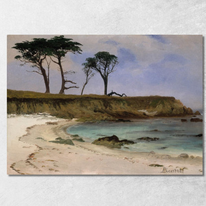 Baia Del Mare Albert Bierstadt abr89 quadro stampato su tela
