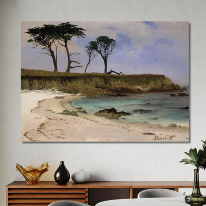 Baia Del Mare Albert Bierstadt abr89 quadro stampato su tela