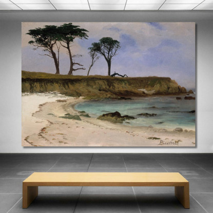 Baia Del Mare Albert Bierstadt abr89 quadro stampato su tela