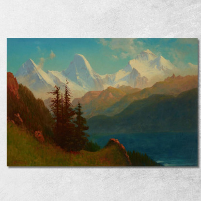 Splendore Albert Bierstadt abr91 quadro stampato su tela