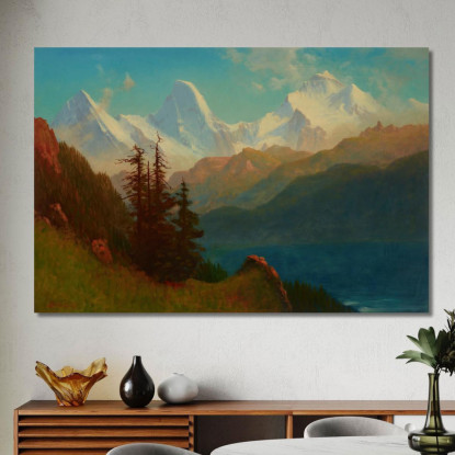 Splendore Albert Bierstadt abr91 quadro stampato su tela