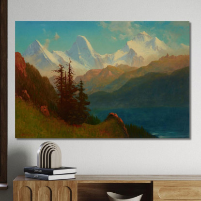 Splendore Albert Bierstadt abr91 quadro stampato su tela