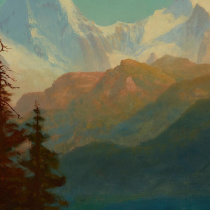 Splendore Albert Bierstadt abr91 quadro stampato su tela