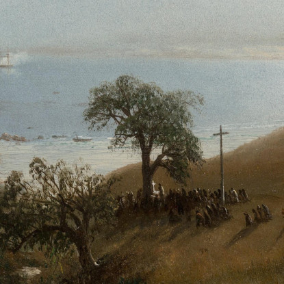 Studio Per L'Ingresso A Monterey Albert Bierstadt abr92 quadro stampato su tela