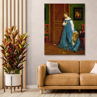 Esitazione Signora Monteaux Alfred Stevens stal33 quadro stampato su tela
