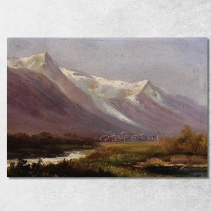 Studio Delle Montagne Albert Bierstadt abr96 quadro stampato su tela