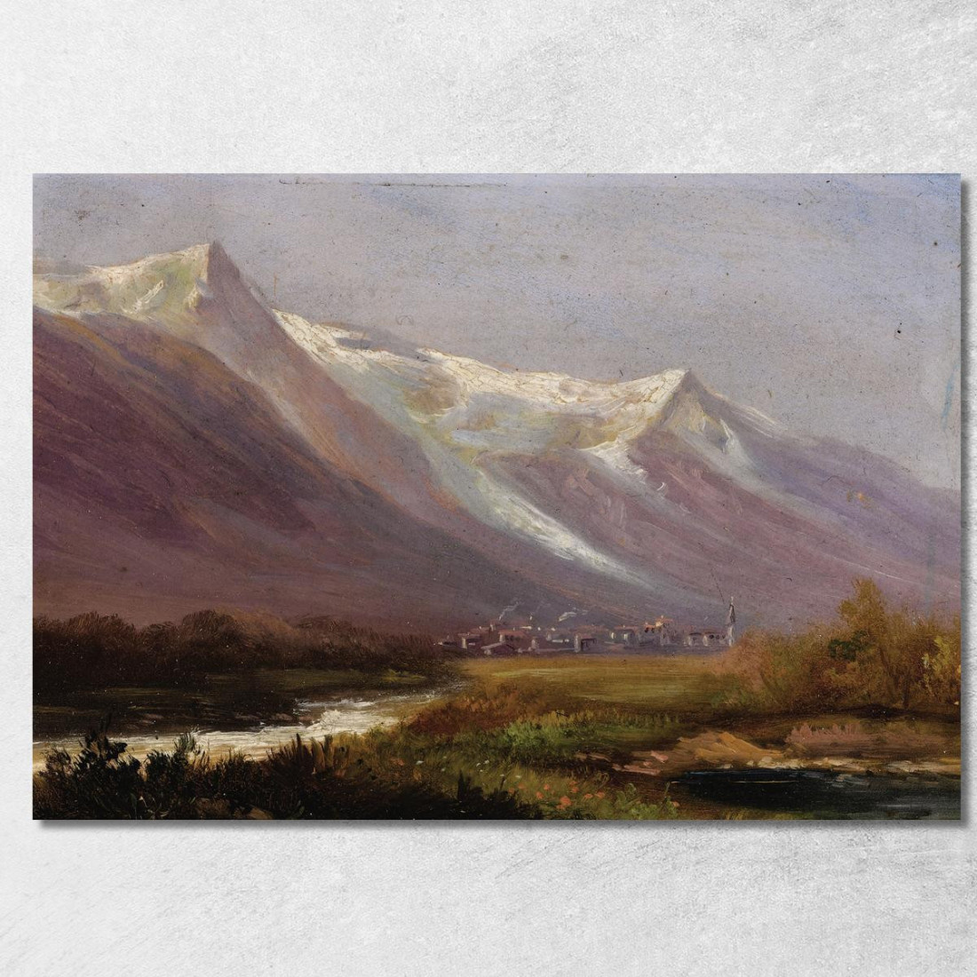 Studio Delle Montagne Albert Bierstadt abr96 quadro stampato su tela