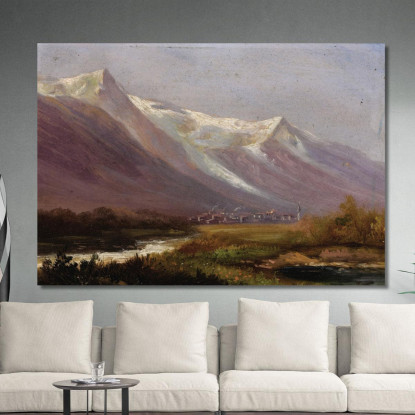 Studio Delle Montagne Albert Bierstadt abr96 quadro stampato su tela