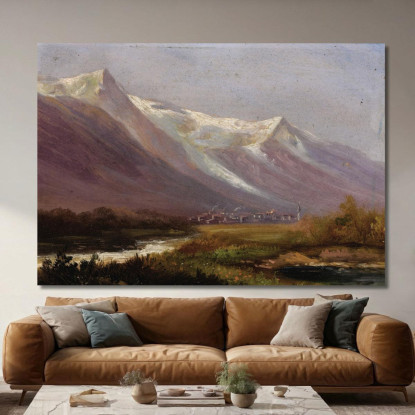 Studio Delle Montagne Albert Bierstadt abr96 quadro stampato su tela