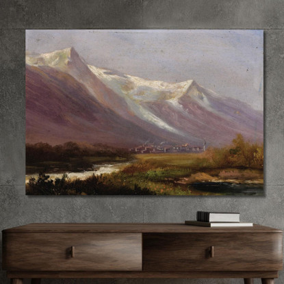 Studio Delle Montagne Albert Bierstadt abr96 quadro stampato su tela