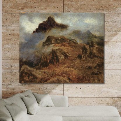 Studio Delle Montagne Rocciose Albert Bierstadt abr97 quadro stampato su tela