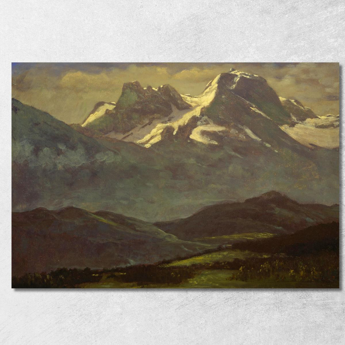 Neve Estiva Sulle Cime O Sulle Montagne Innevate Albert Bierstadt abr99 quadro stampato su tela