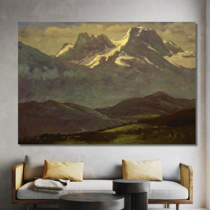Neve Estiva Sulle Cime O Sulle Montagne Innevate Albert Bierstadt abr99 quadro stampato su tela