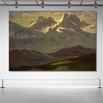 Neve Estiva Sulle Cime O Sulle Montagne Innevate Albert Bierstadt abr99 quadro stampato su tela
