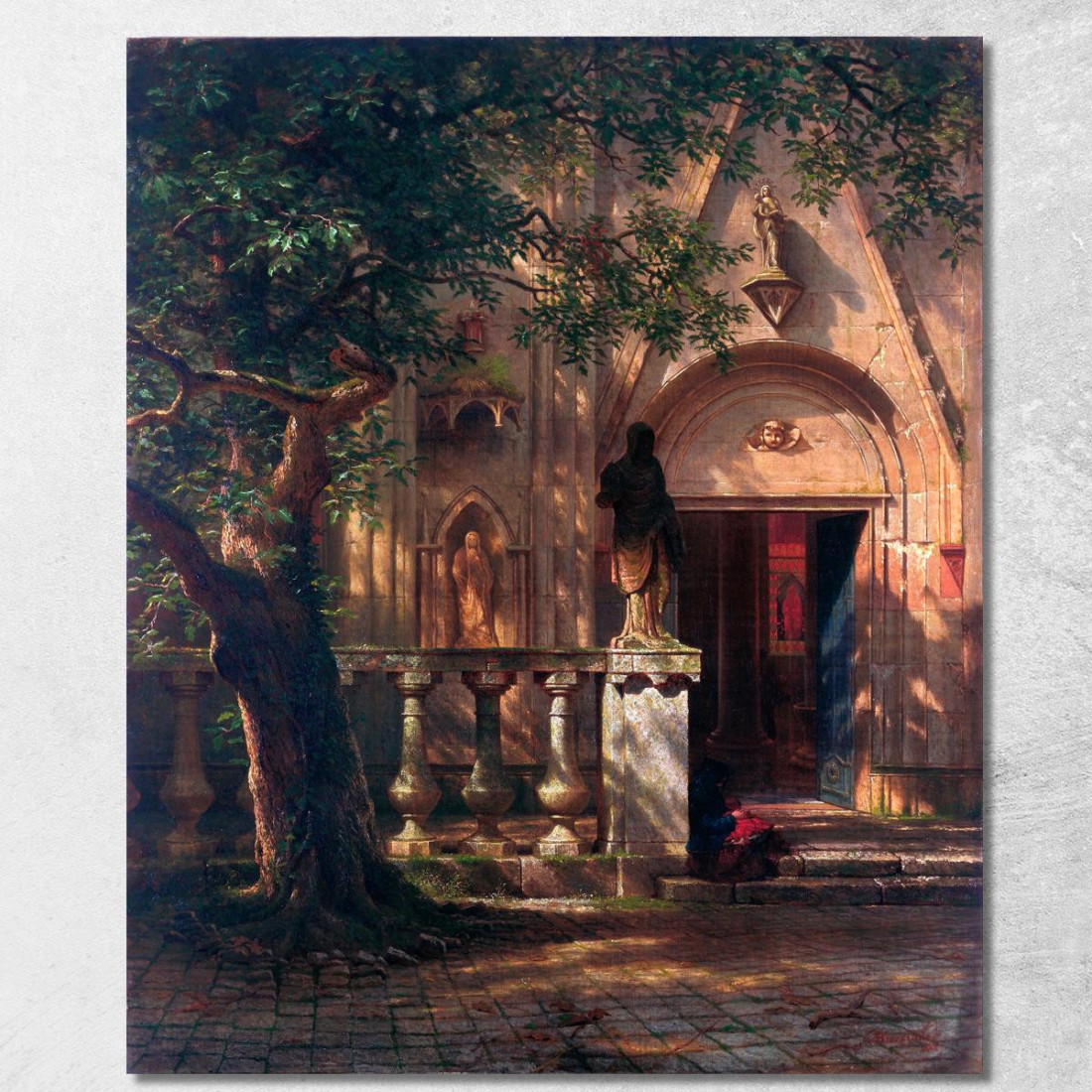 Luce Solare E Ombra Albert Bierstadt abr100 quadro stampato su tela