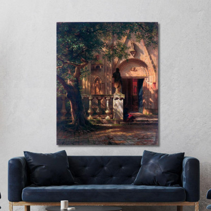 Luce Solare E Ombra Albert Bierstadt abr100 quadro stampato su tela