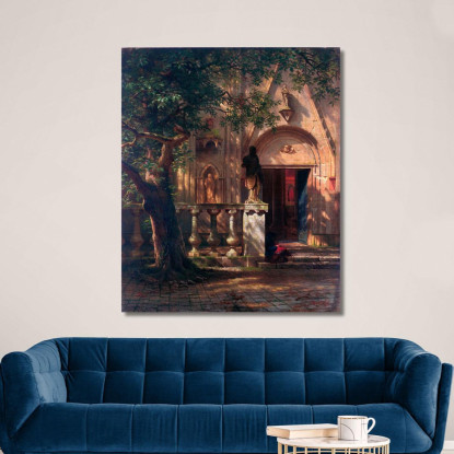 Luce Solare E Ombra Albert Bierstadt abr100 quadro stampato su tela