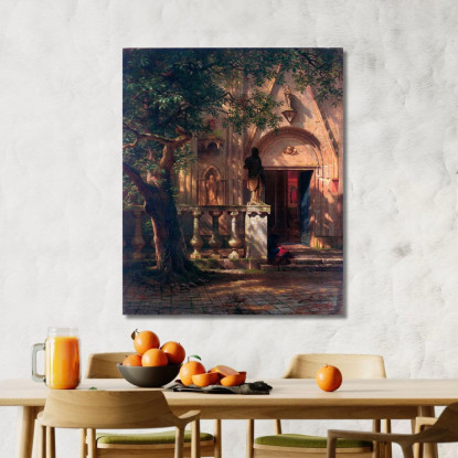 Luce Solare E Ombra Albert Bierstadt abr100 quadro stampato su tela