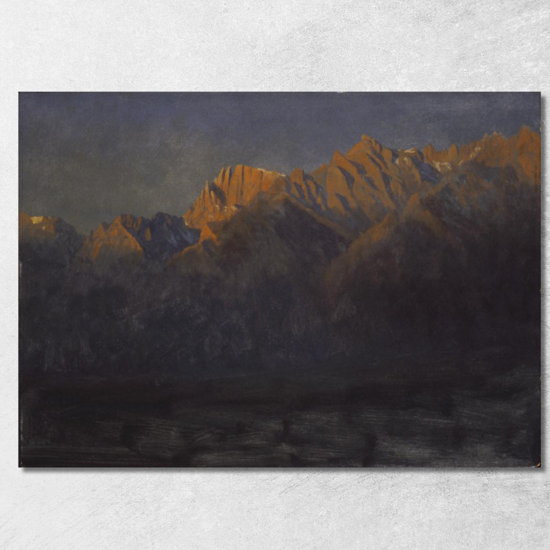 Alba Nelle Sierras Albert Bierstadt abr101 quadro stampato su tela