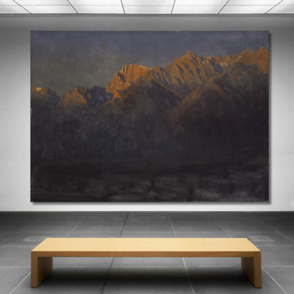 Alba Nelle Sierras Albert Bierstadt abr101 quadro stampato su tela