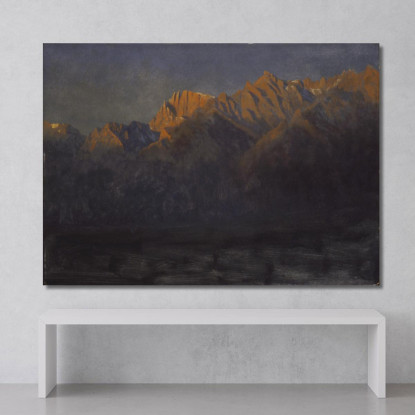 Alba Nelle Sierras Albert Bierstadt abr101 quadro stampato su tela
