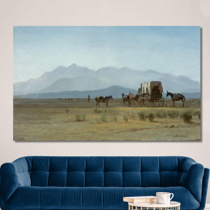 Il Carro Del Geometra Nelle Montagne Rocciose Albert Bierstadt abr105 quadro stampato su tela