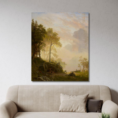 Il Fiume Merced Nello Yosemite Albert Bierstadt abr110 quadro stampato su tela