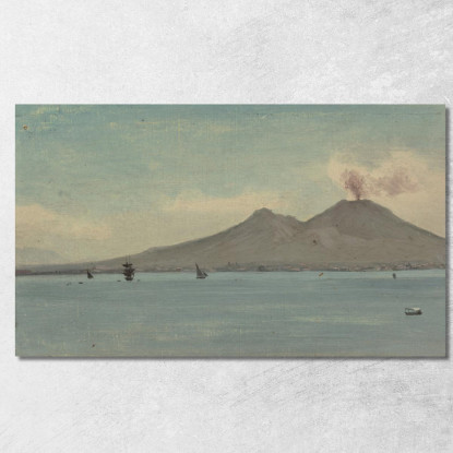 Vesuvio Albert Bierstadt abr125 quadro stampato su tela