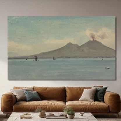 Vesuvio Albert Bierstadt abr125 quadro stampato su tela
