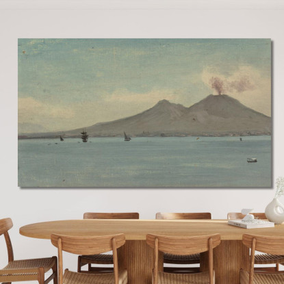 Vesuvio Albert Bierstadt abr125 quadro stampato su tela