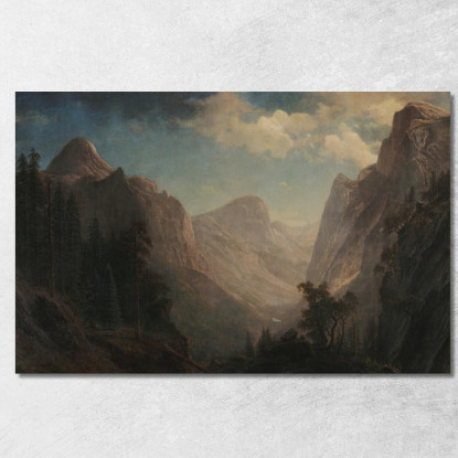 Vista Nella Valle Dello Yosemite Albert Bierstadt abr126 quadro stampato su tela