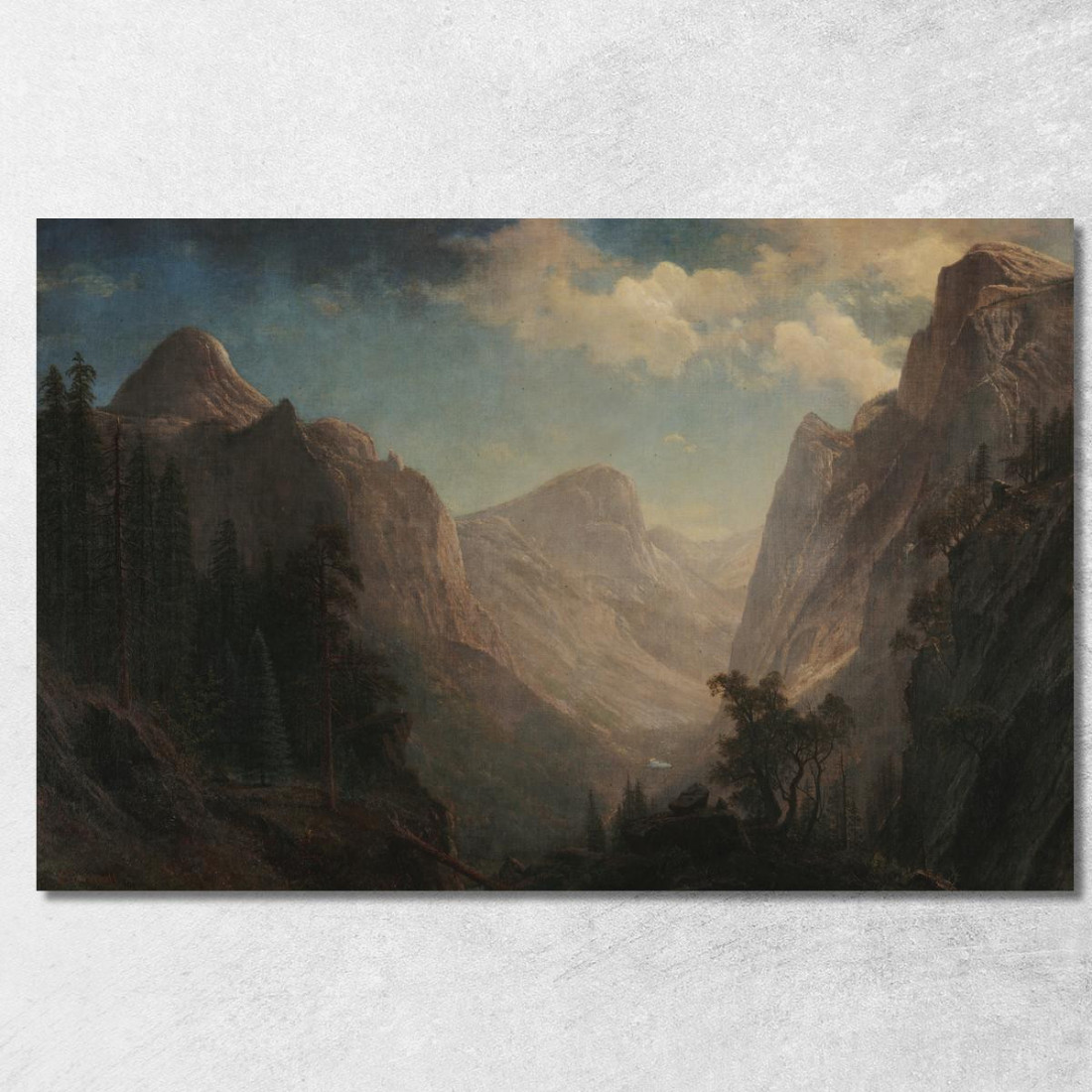 Vista Nella Valle Dello Yosemite Albert Bierstadt abr126 quadro stampato su tela