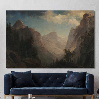 Vista Nella Valle Dello Yosemite Albert Bierstadt abr126 quadro stampato su tela
