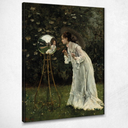 La Palla D'Argento Alfred Stevens stal38 quadro stampato su tela
