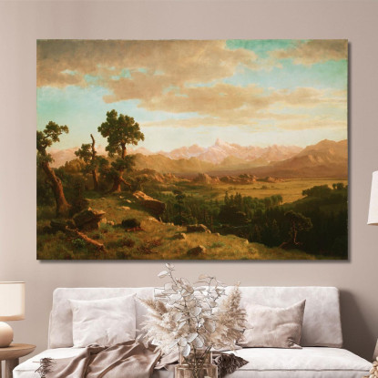 Paese Del Fiume Vento Albert Bierstadt abr131 quadro stampato su tela