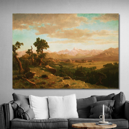 Paese Del Fiume Vento Albert Bierstadt abr131 quadro stampato su tela