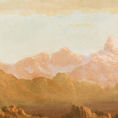 Paese Del Fiume Vento Albert Bierstadt abr131 quadro stampato su tela