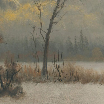 Paesaggio Invernale Albert Bierstadt abr133 quadro stampato su tela