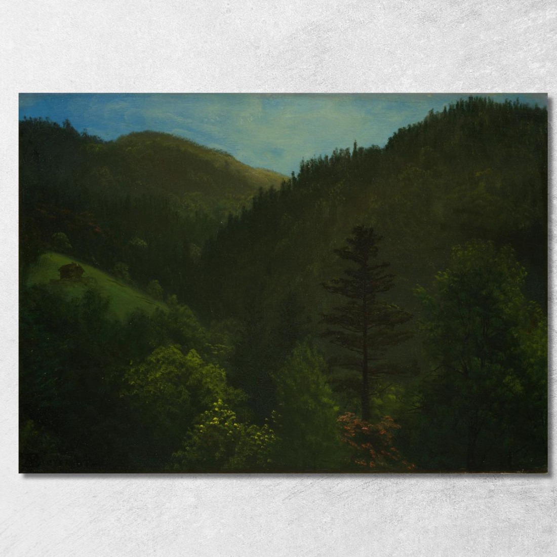 Paesaggio Boscoso Albert Bierstadt abr134 quadro stampato su tela