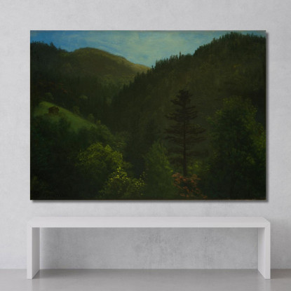 Paesaggio Boscoso Albert Bierstadt abr134 quadro stampato su tela