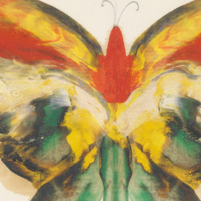 Farfalla Gialla Albert Bierstadt abr136 quadro stampato su tela