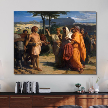 Cincinnato Riceve Gli Ambasciatori Da Roma Alexandre Cabanel acb8 quadro stampato su tela