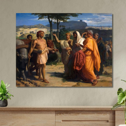 Cincinnato Riceve Gli Ambasciatori Da Roma Alexandre Cabanel acb8 quadro stampato su tela