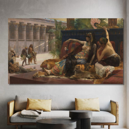 Cleopatra Testa I Veleni Sui Prigionieri Condannati Alexandre Cabanel acb9 quadro stampato su tela